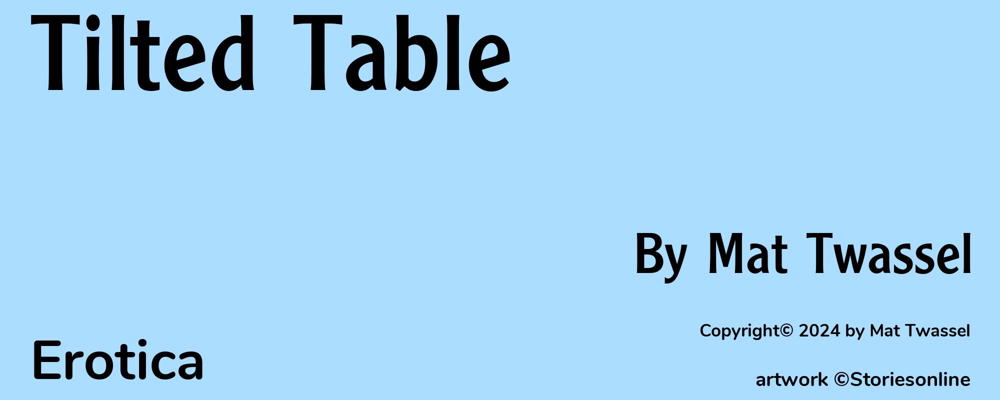 Tilted Table - Cover
