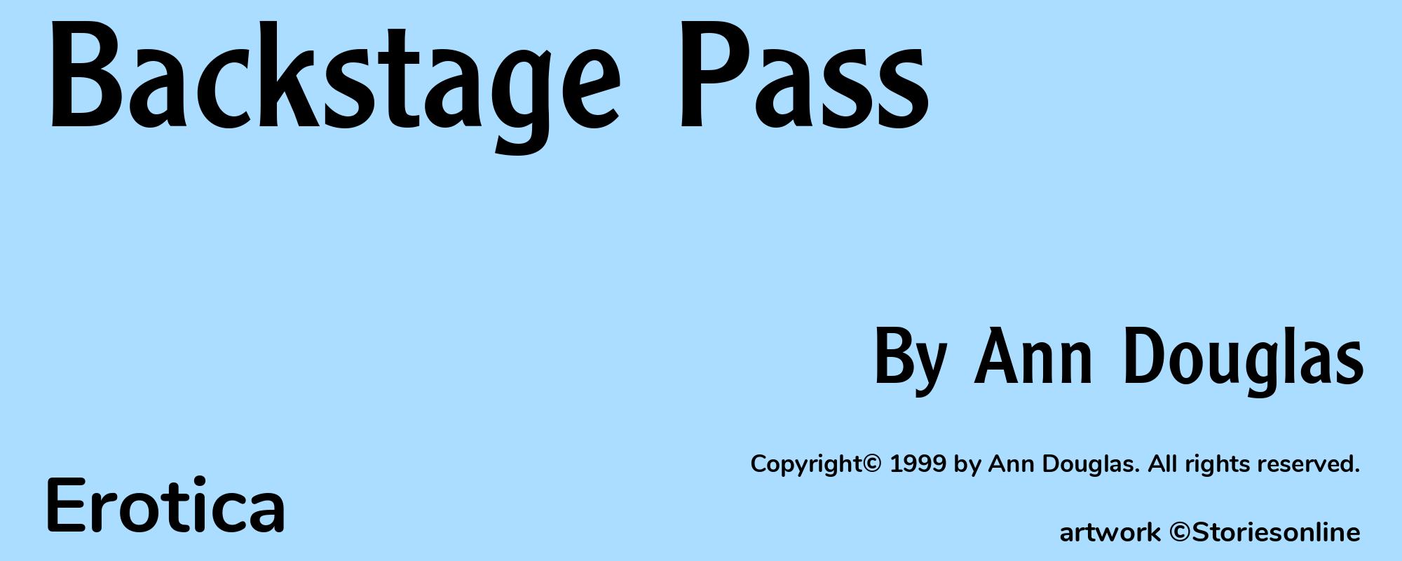 Backstage Pass - Cover