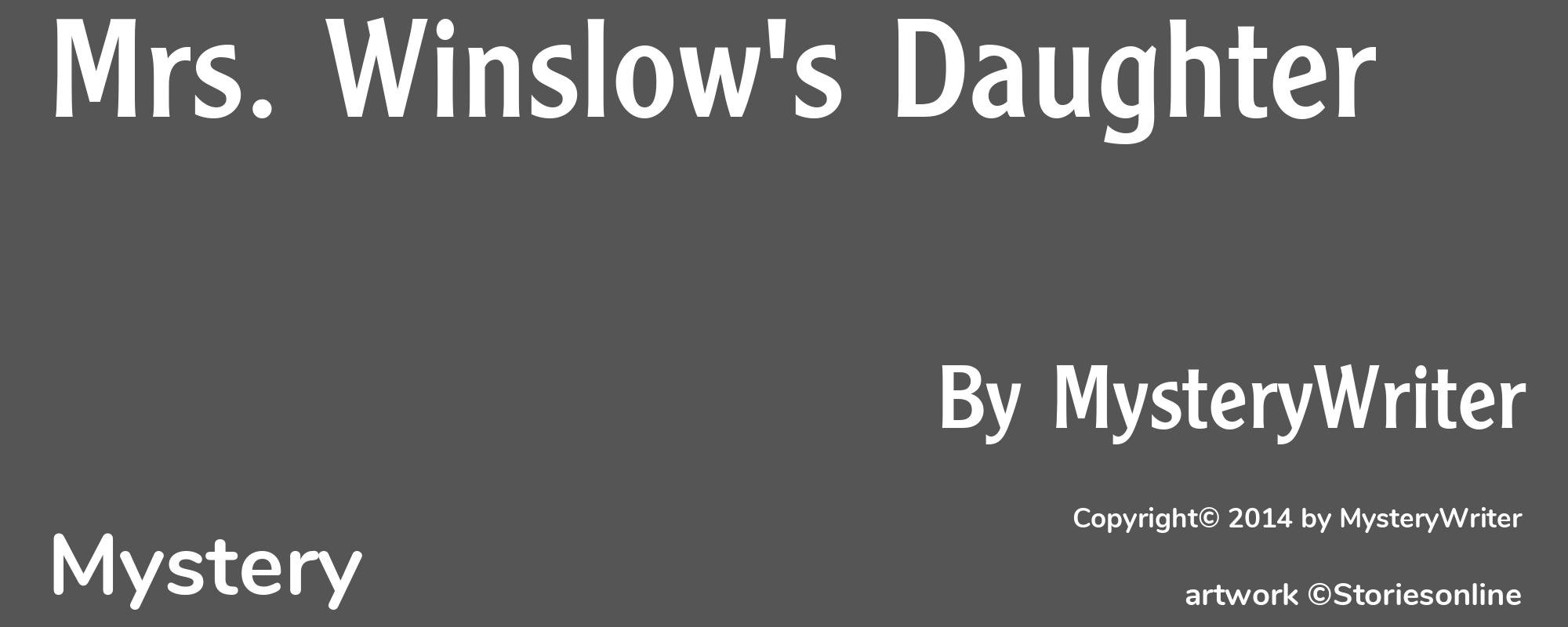 Mrs. Winslow's Daughter - Cover