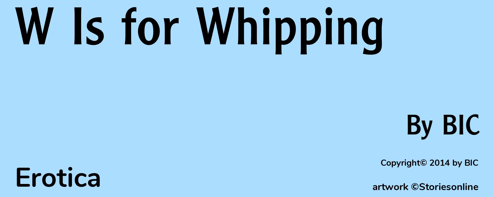 W Is for Whipping - Cover