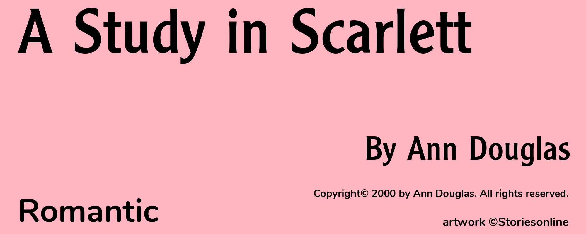 A Study in Scarlett - Cover