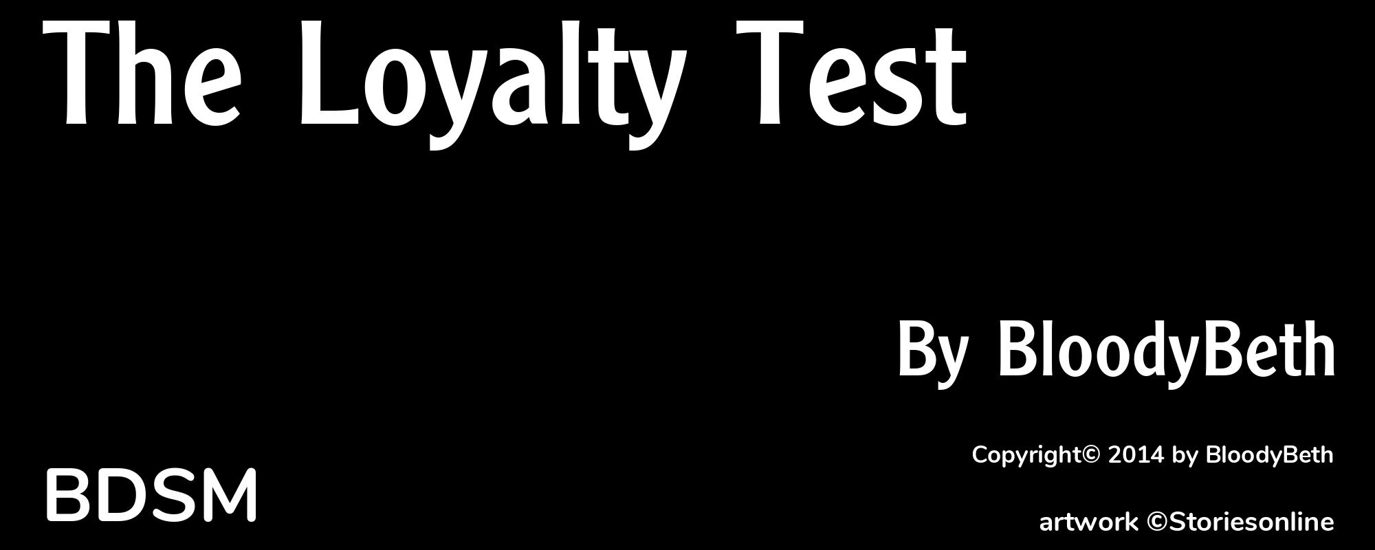 The Loyalty Test - Cover