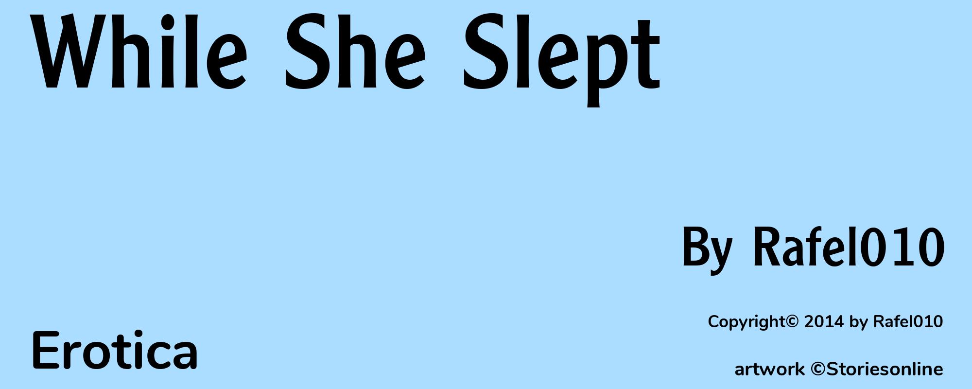 While She Slept - Cover