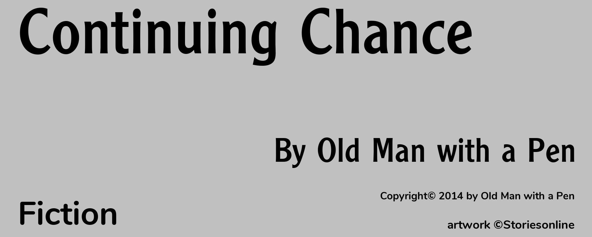 Continuing Chance - Cover