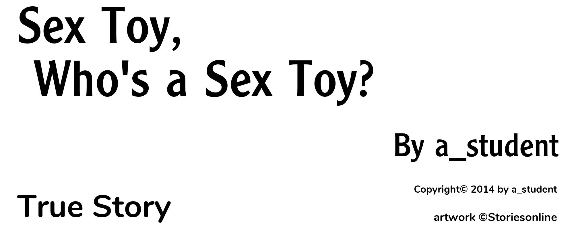 Sex Toy, Who's a Sex Toy? - Cover