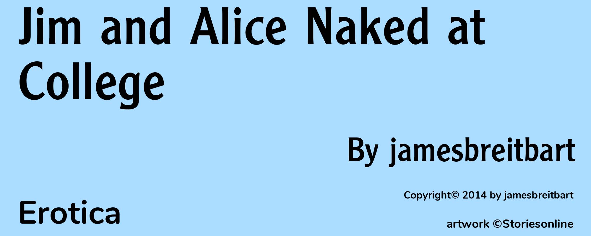 Jim and Alice Naked at College - Cover