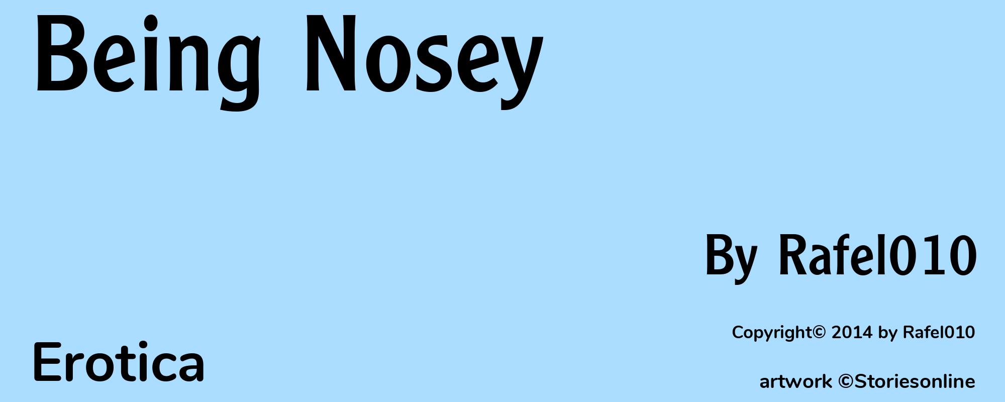 Being Nosey - Cover
