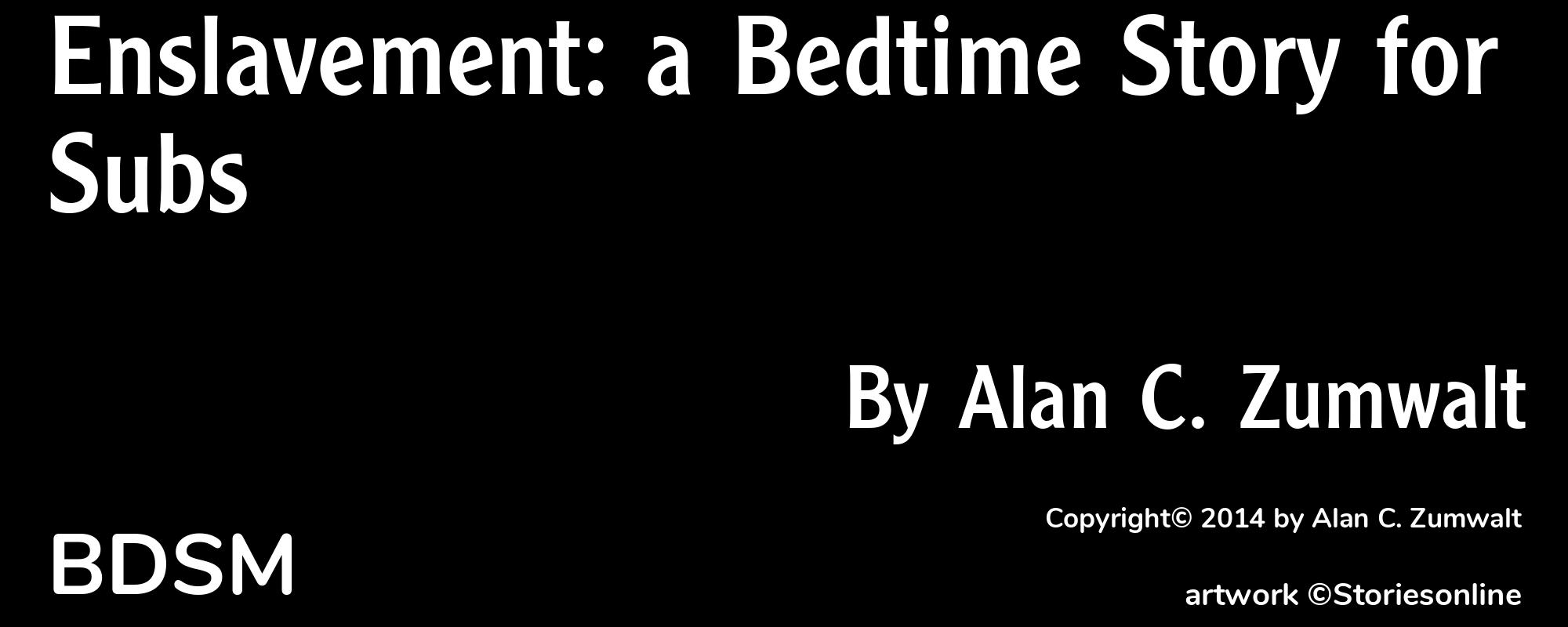 Enslavement: a Bedtime Story for Subs - Cover