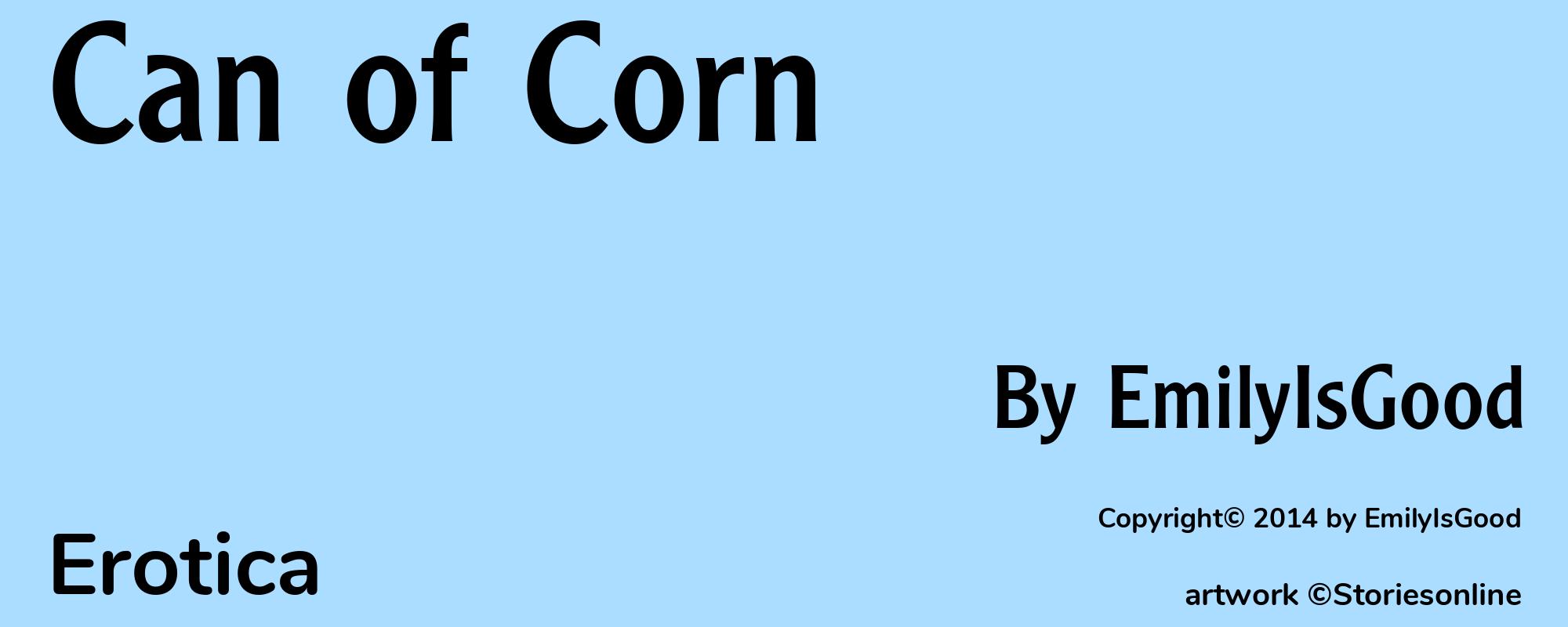 Can of Corn - Cover