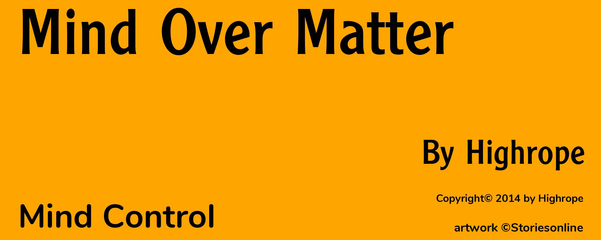 Mind Over Matter - Cover