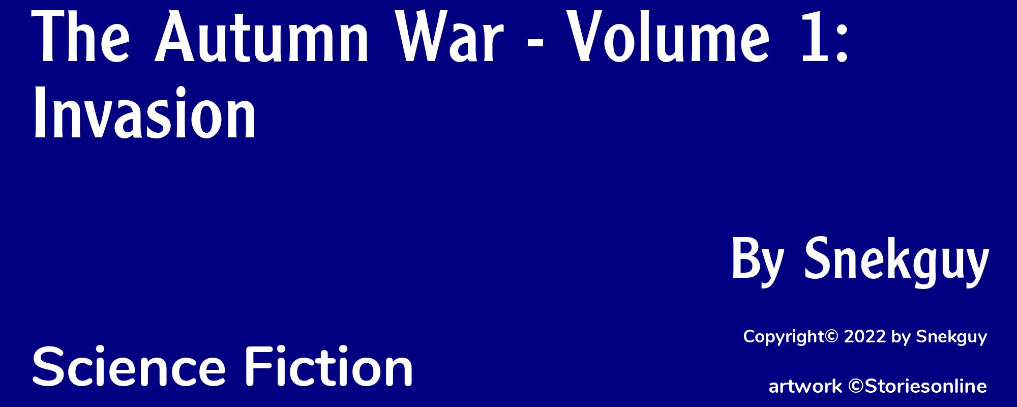 The Autumn War - Volume 1: Invasion - Cover