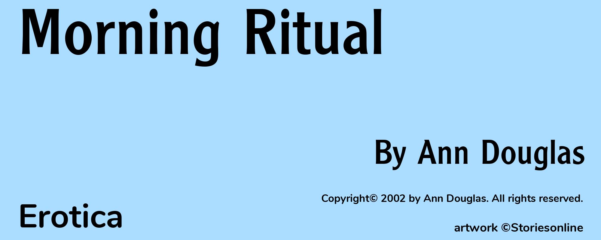 Morning Ritual - Cover