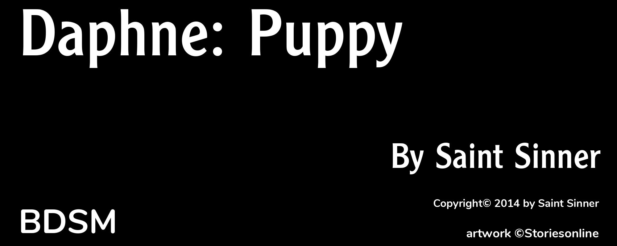 Daphne: Puppy - Cover