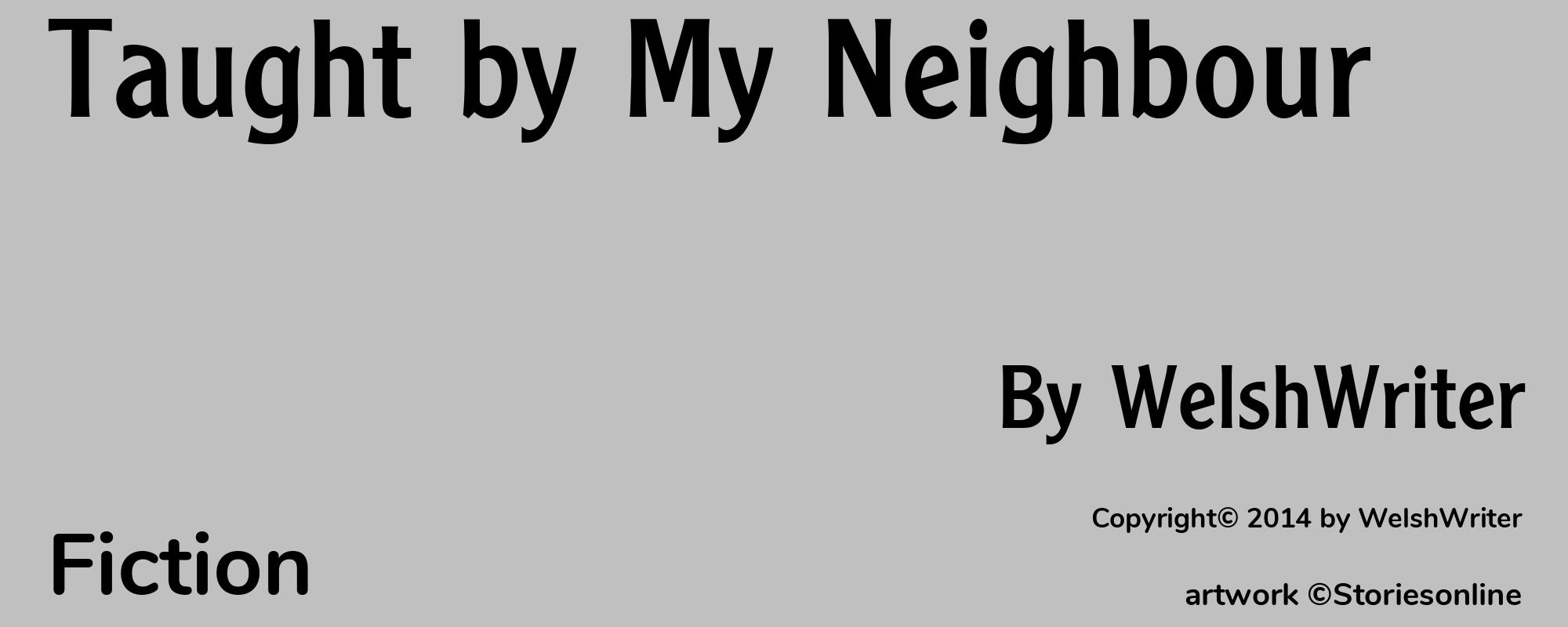 Taught by My Neighbour - Cover
