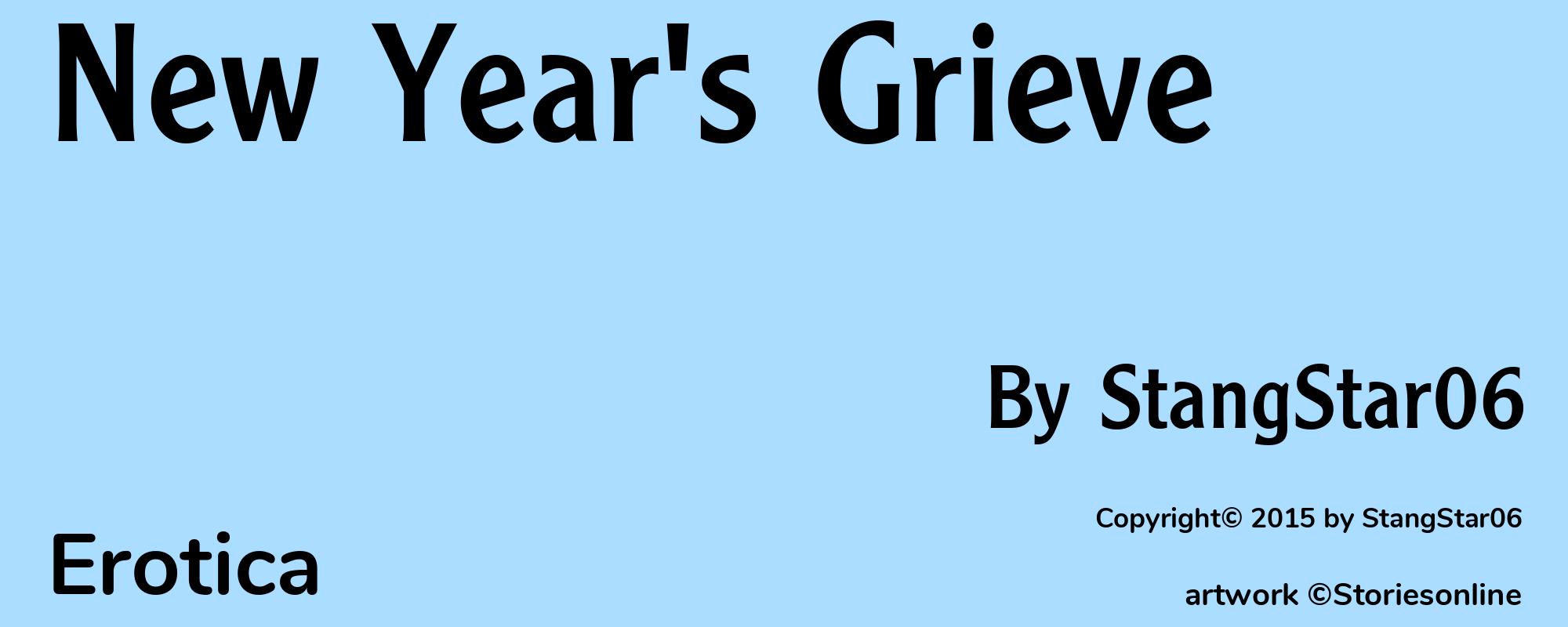 New Year's Grieve - Cover