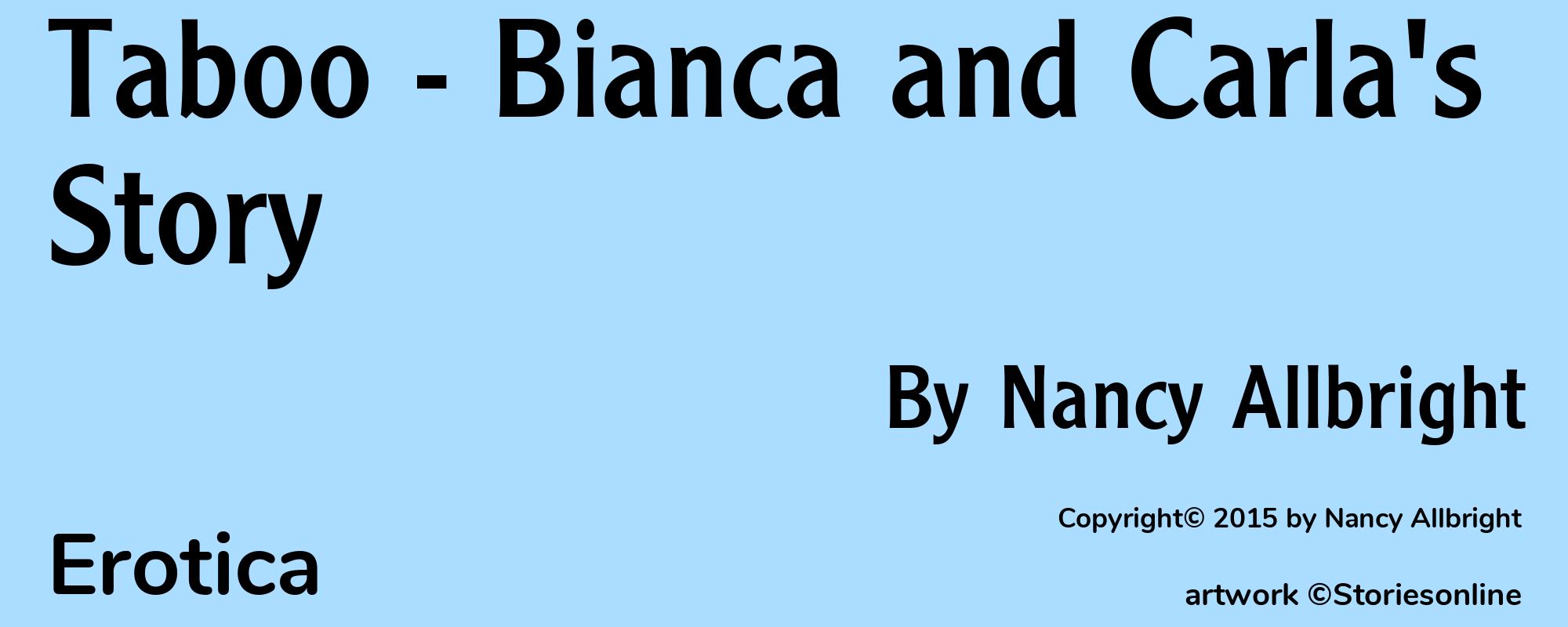 Taboo - Bianca and Carla's Story - Cover