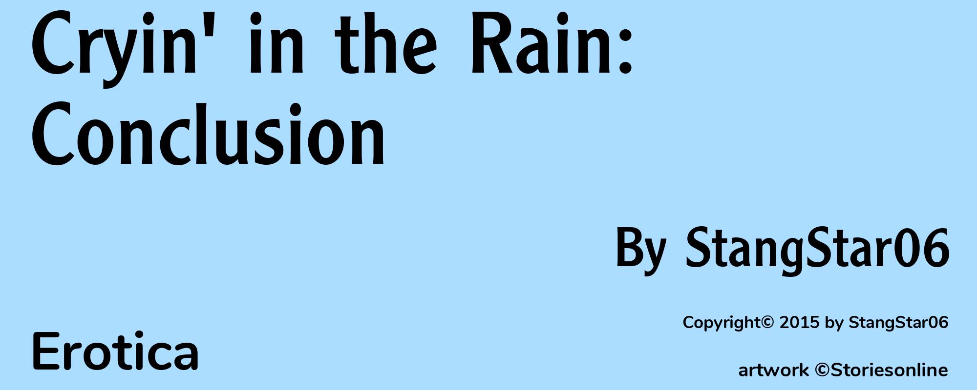 Cryin' in the Rain: Conclusion - Cover