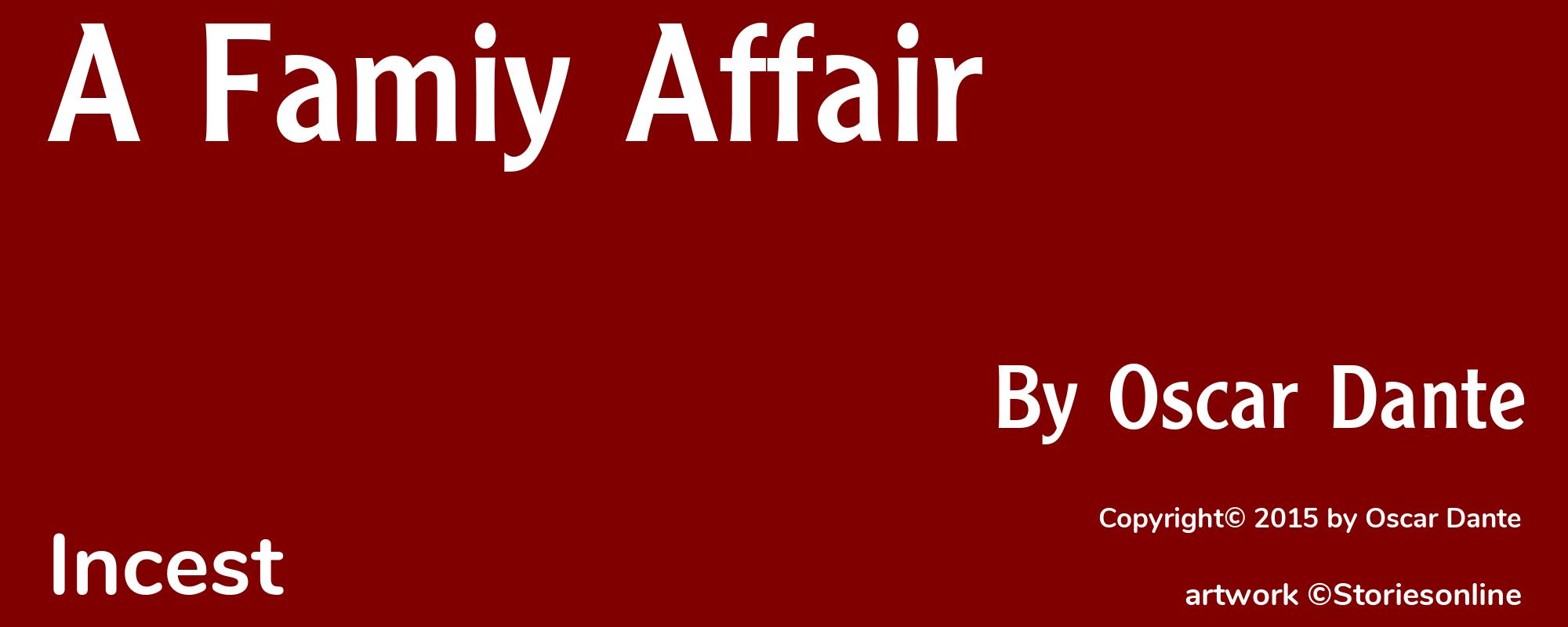 A Famiy Affair - Cover