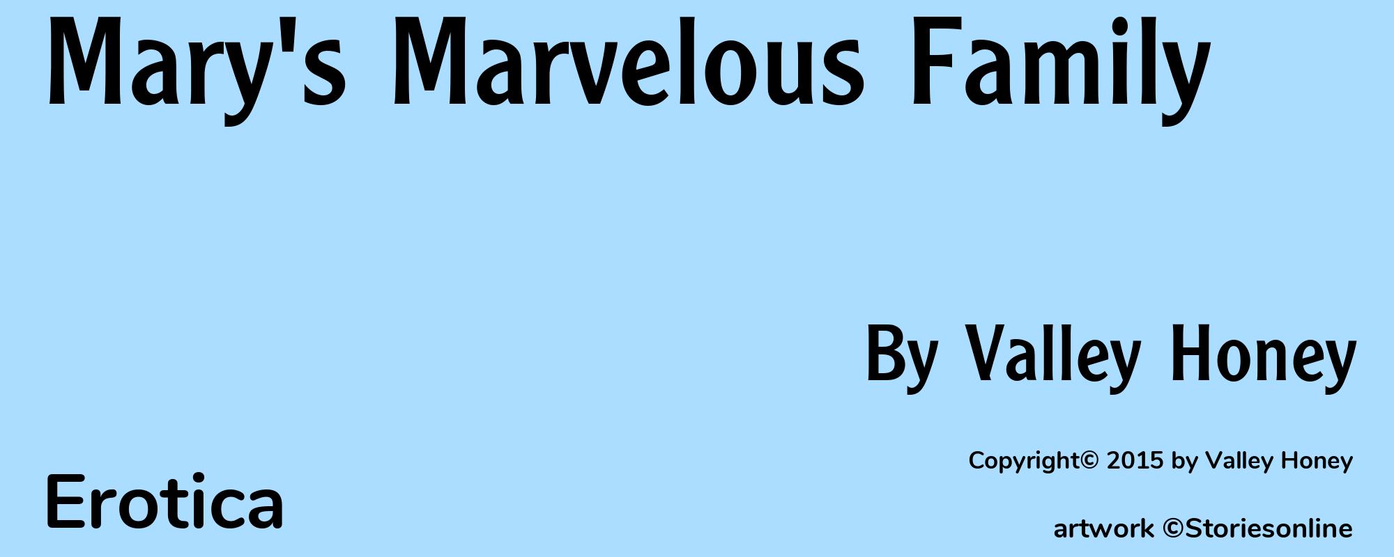 Mary's Marvelous Family - Cover
