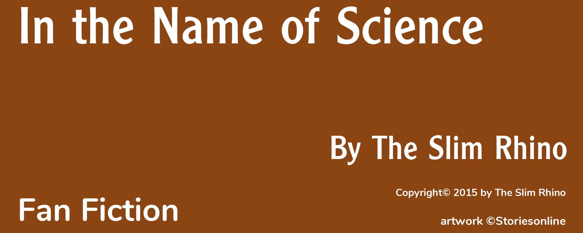 In the Name of Science - Cover