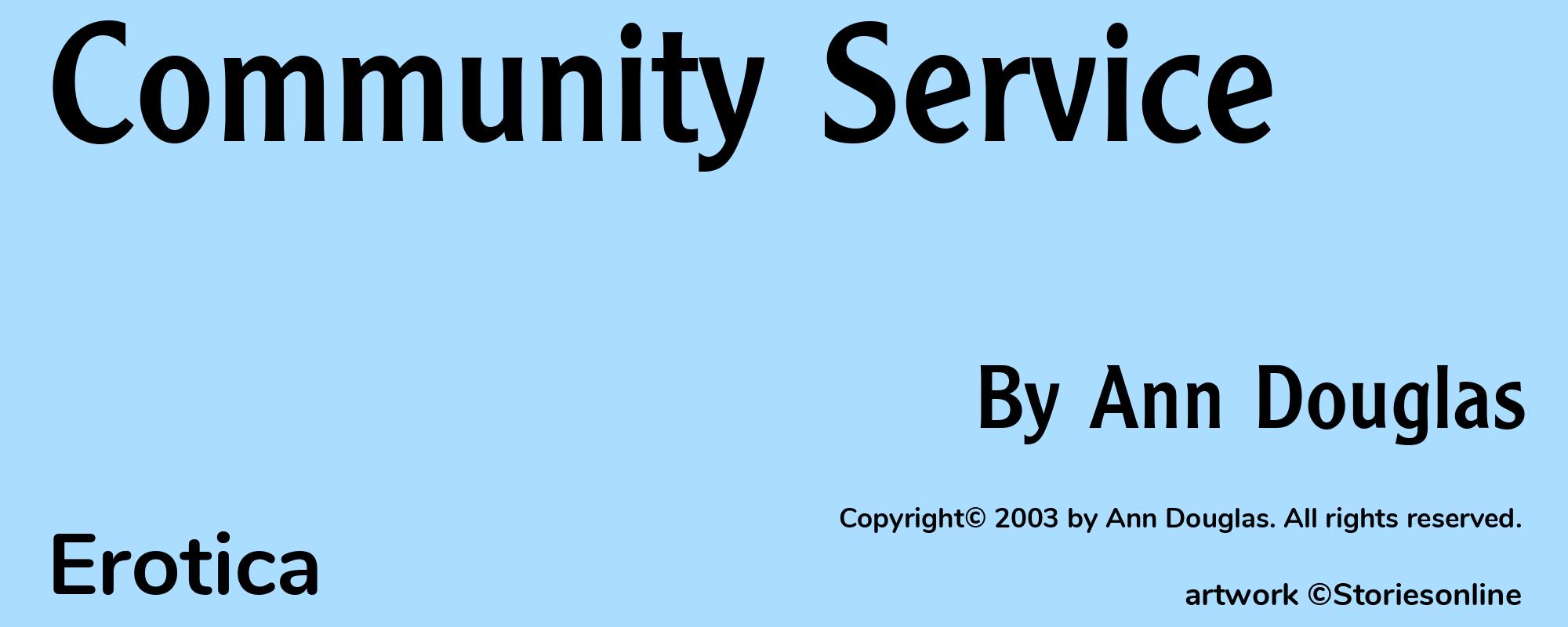 Community Service - Cover