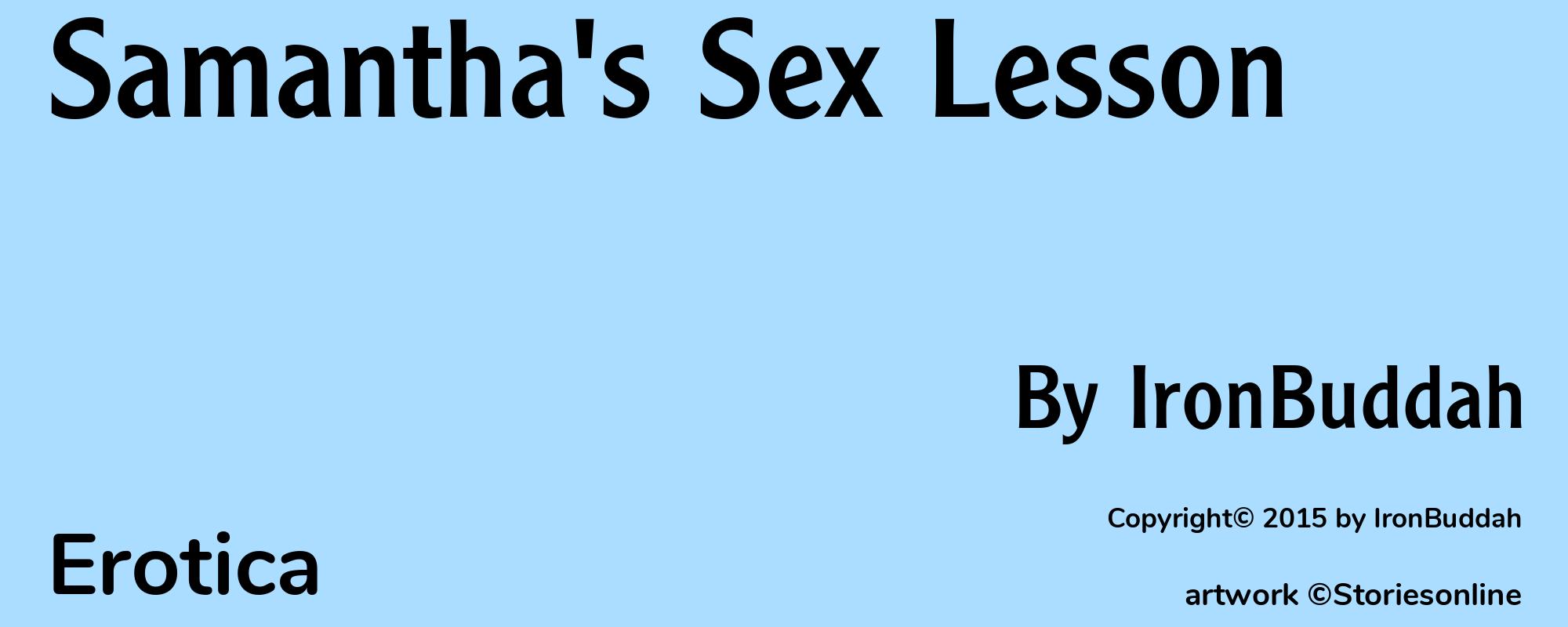 Samantha's Sex Lesson - Cover