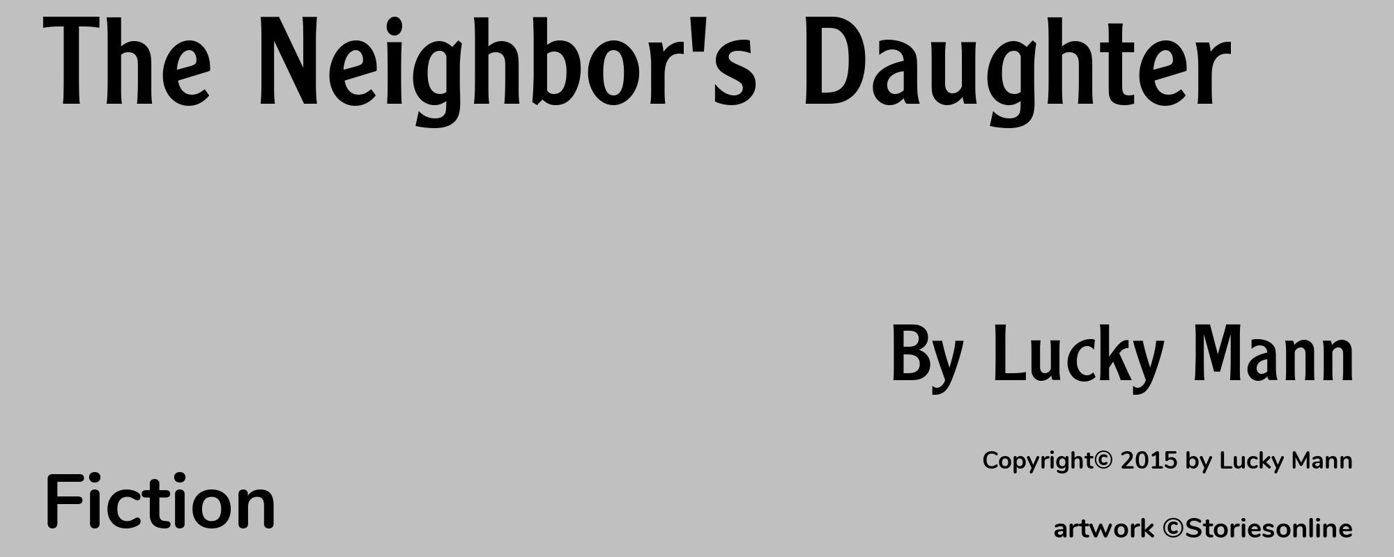 The Neighbor's Daughter - Cover