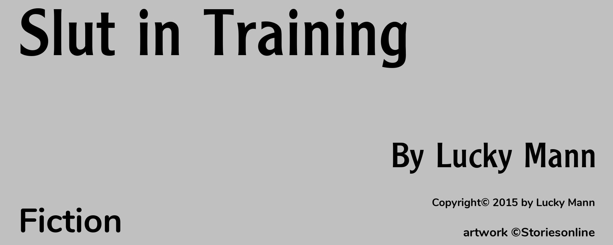 Slut in Training - Cover