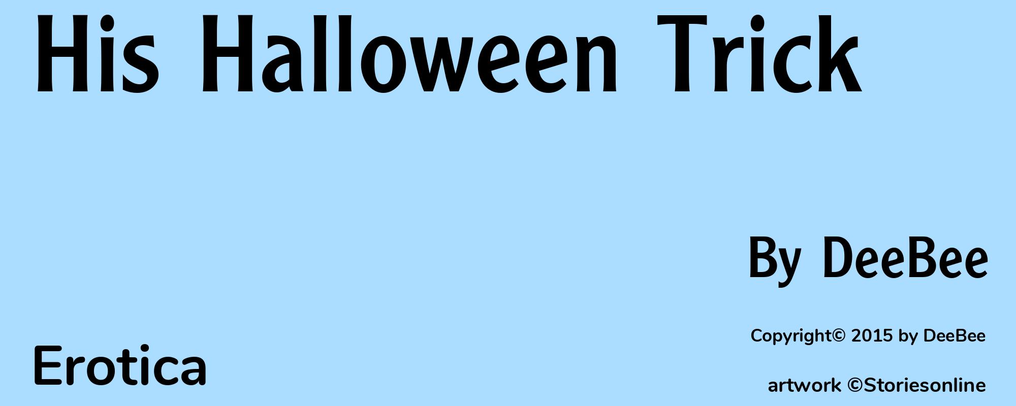 His Halloween Trick - Cover