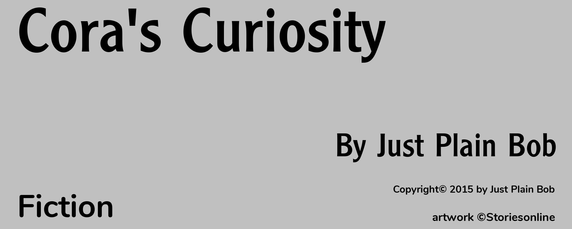 Cora's Curiosity - Cover