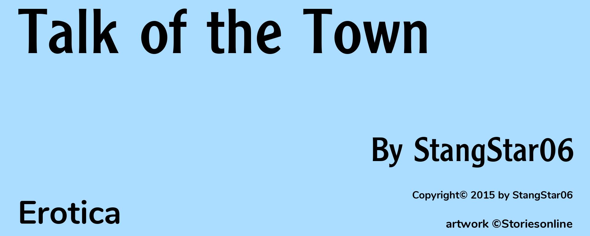 Talk of the Town - Cover