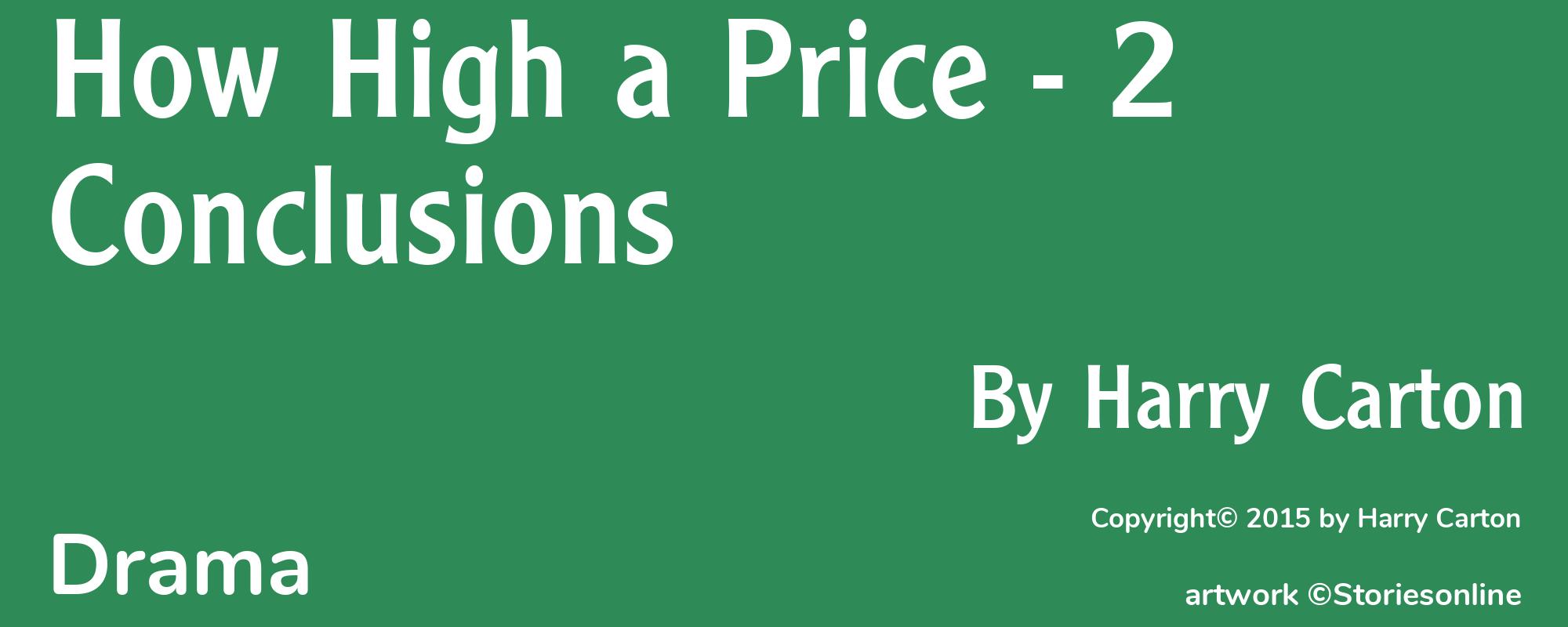 How High a Price - 2 Conclusions - Cover