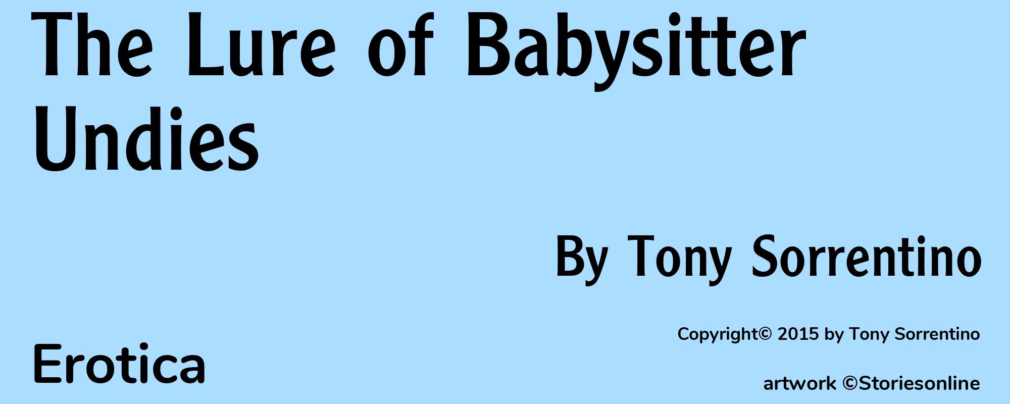 The Lure of Babysitter Undies - Cover