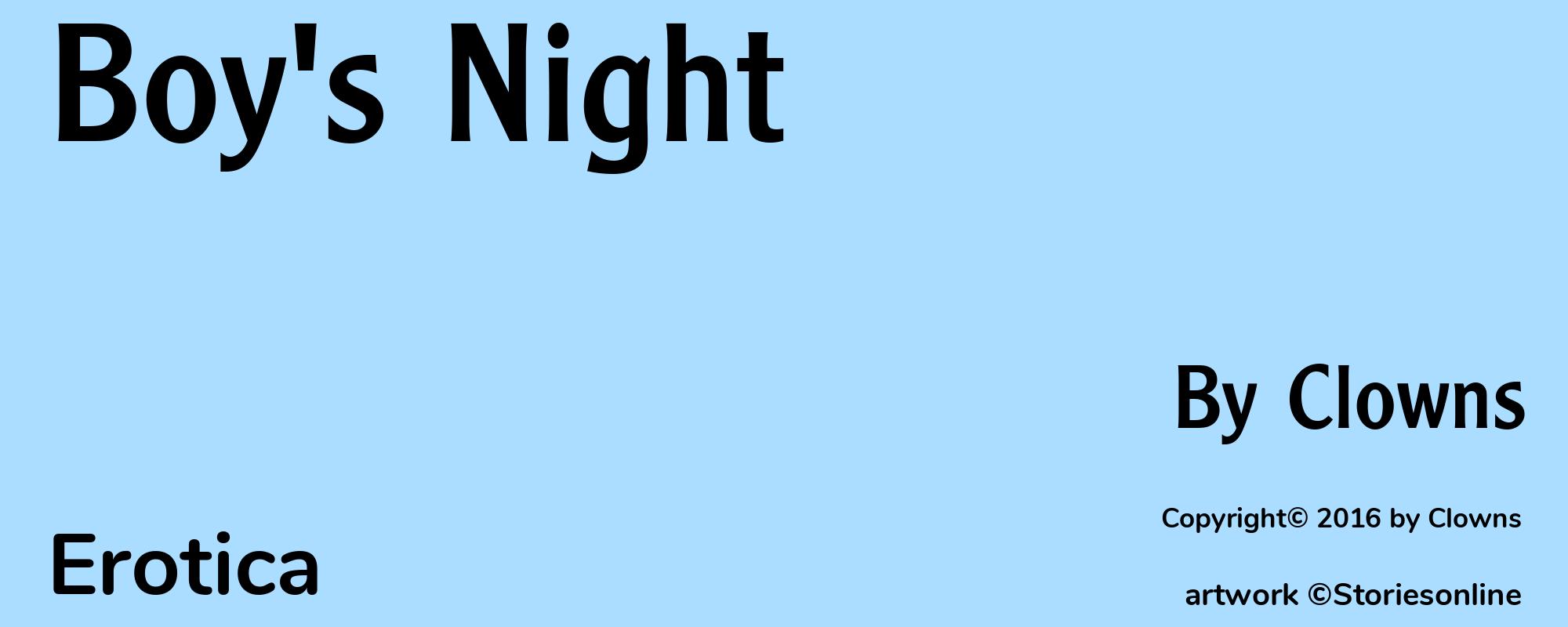 Boy's Night - Cover