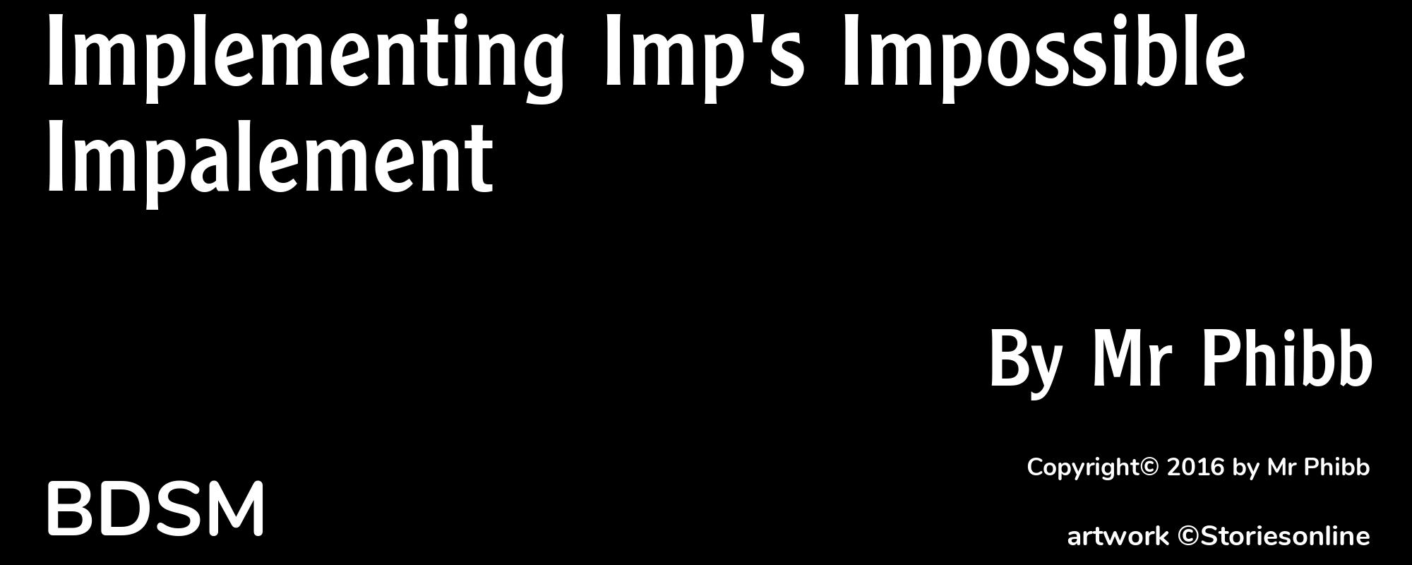 Implementing Imp's Impossible Impalement - Cover