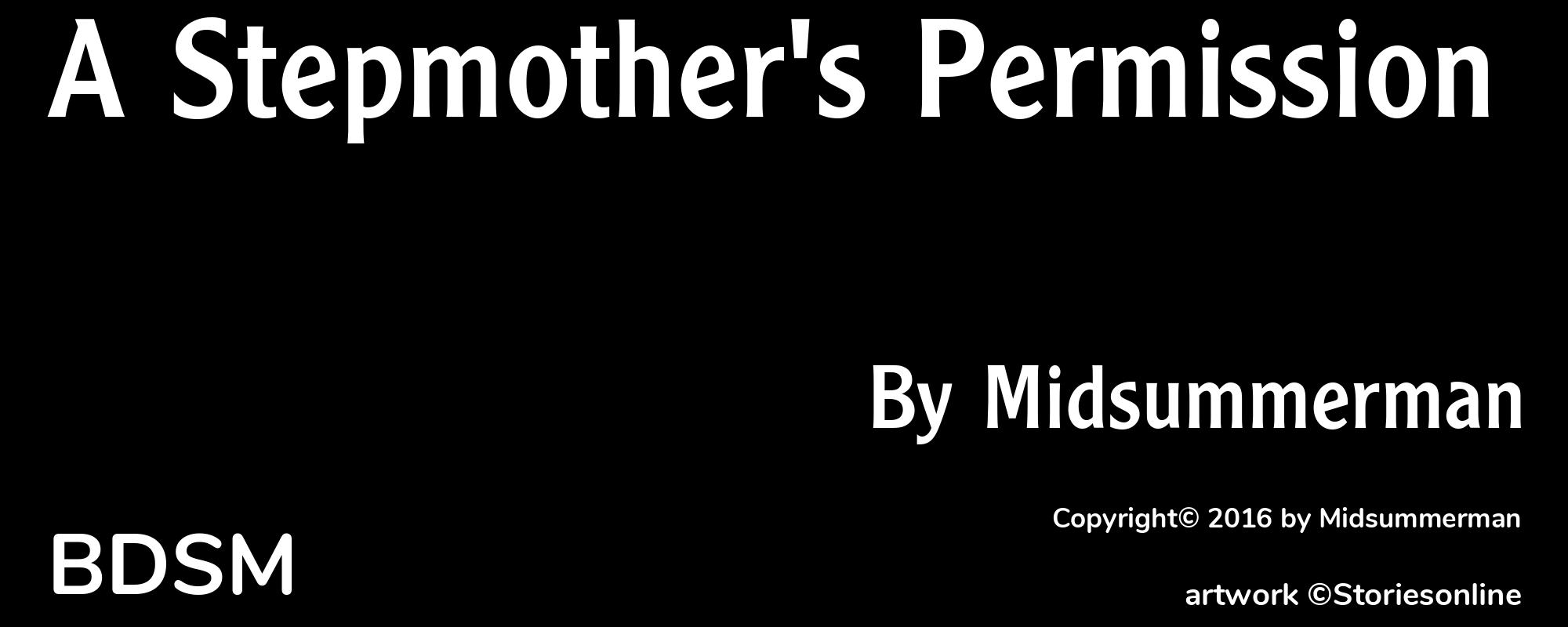 A Stepmother's Permission - Cover