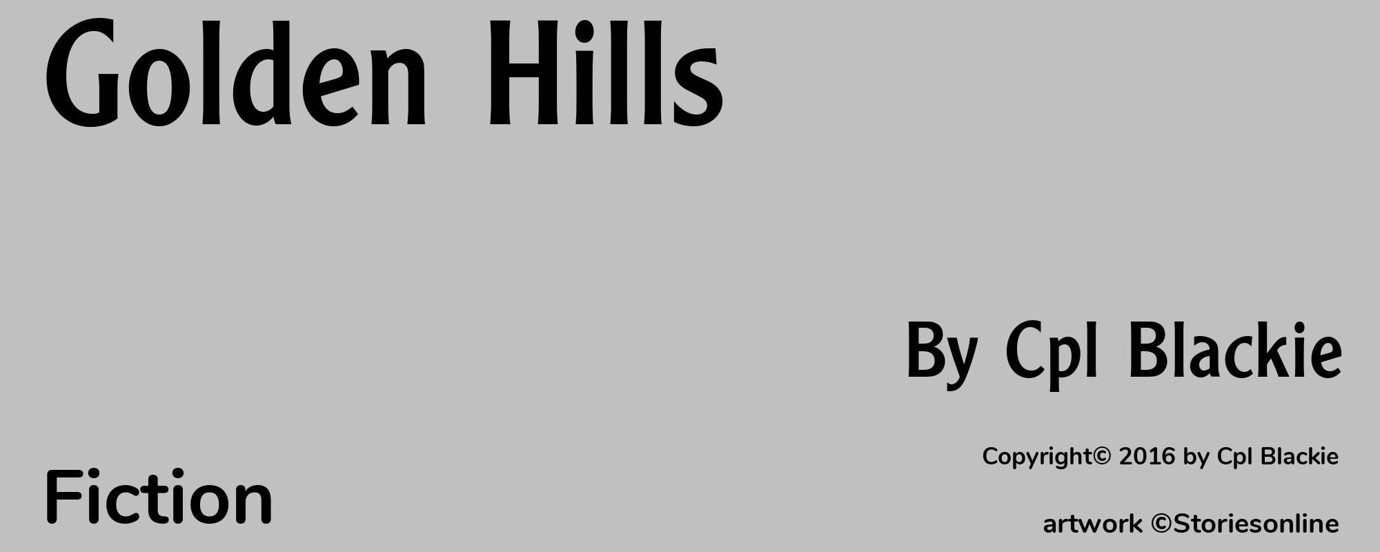 Golden Hills - Cover