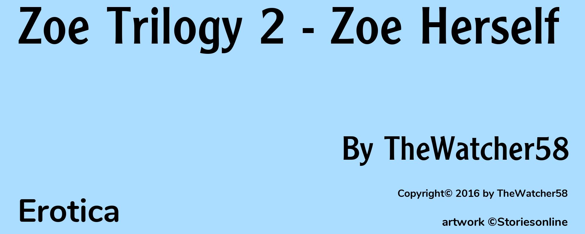 Zoe Trilogy 2 - Zoe Herself - Cover