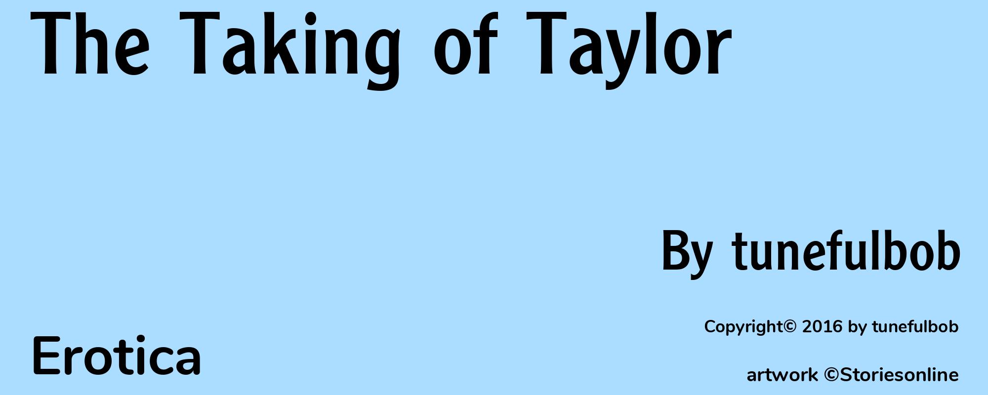 The Taking of Taylor - Cover