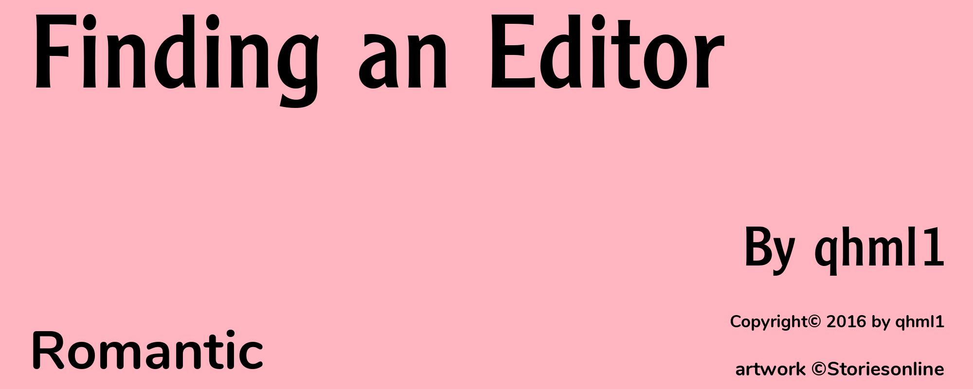 Finding an Editor - Cover