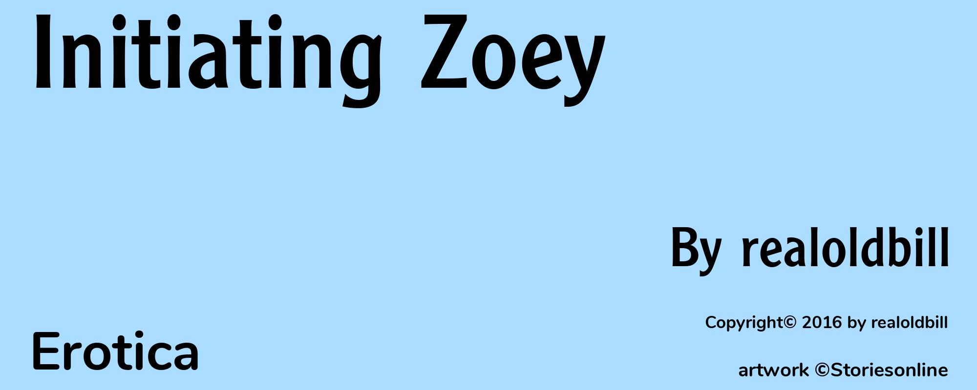 Initiating Zoey - Cover