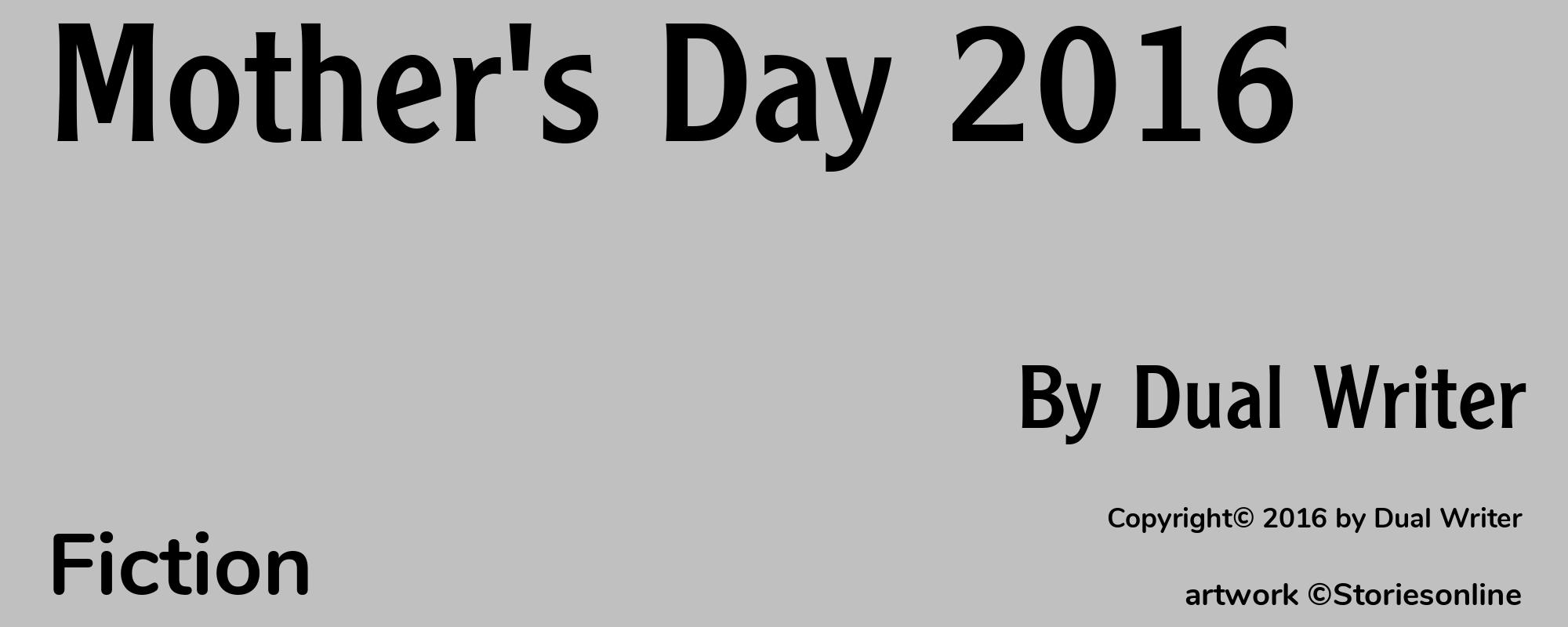 Mother's Day 2016 - Cover