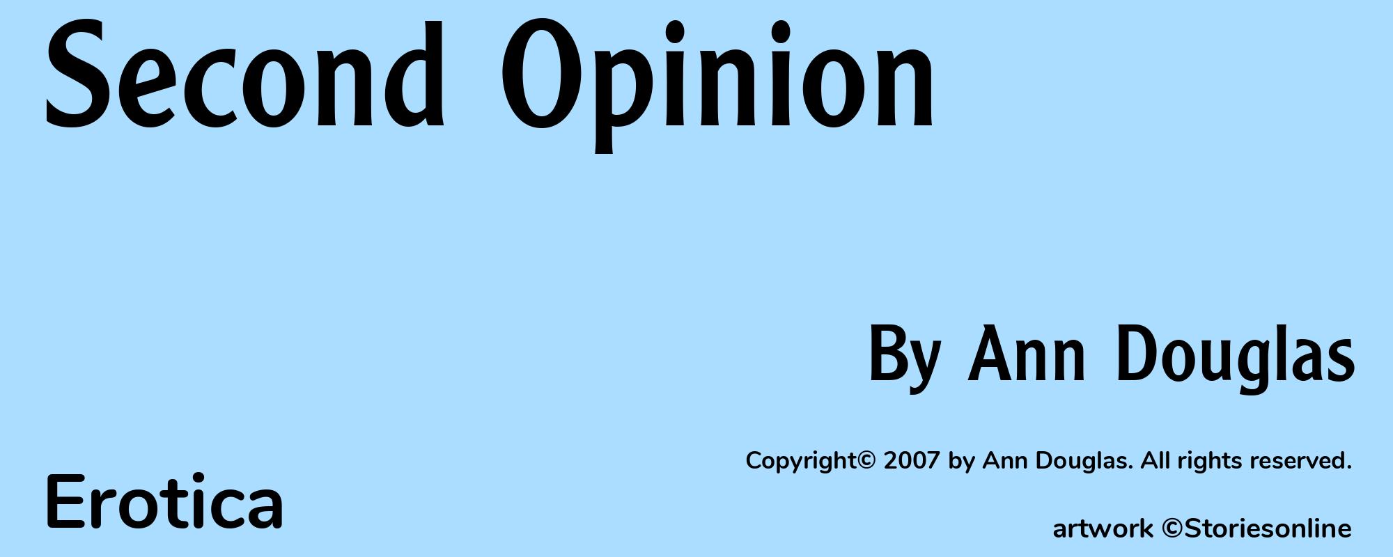 Second Opinion - Cover