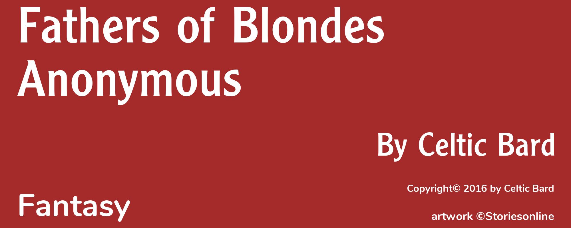 Fathers of Blondes Anonymous - Cover