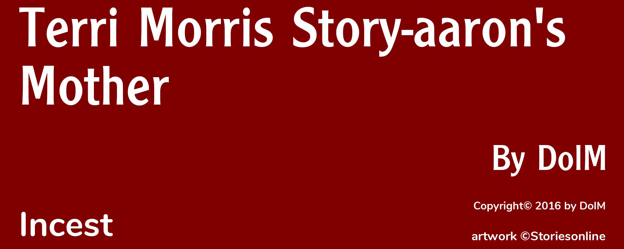 Terri Morris Story-aaron's Mother - Cover