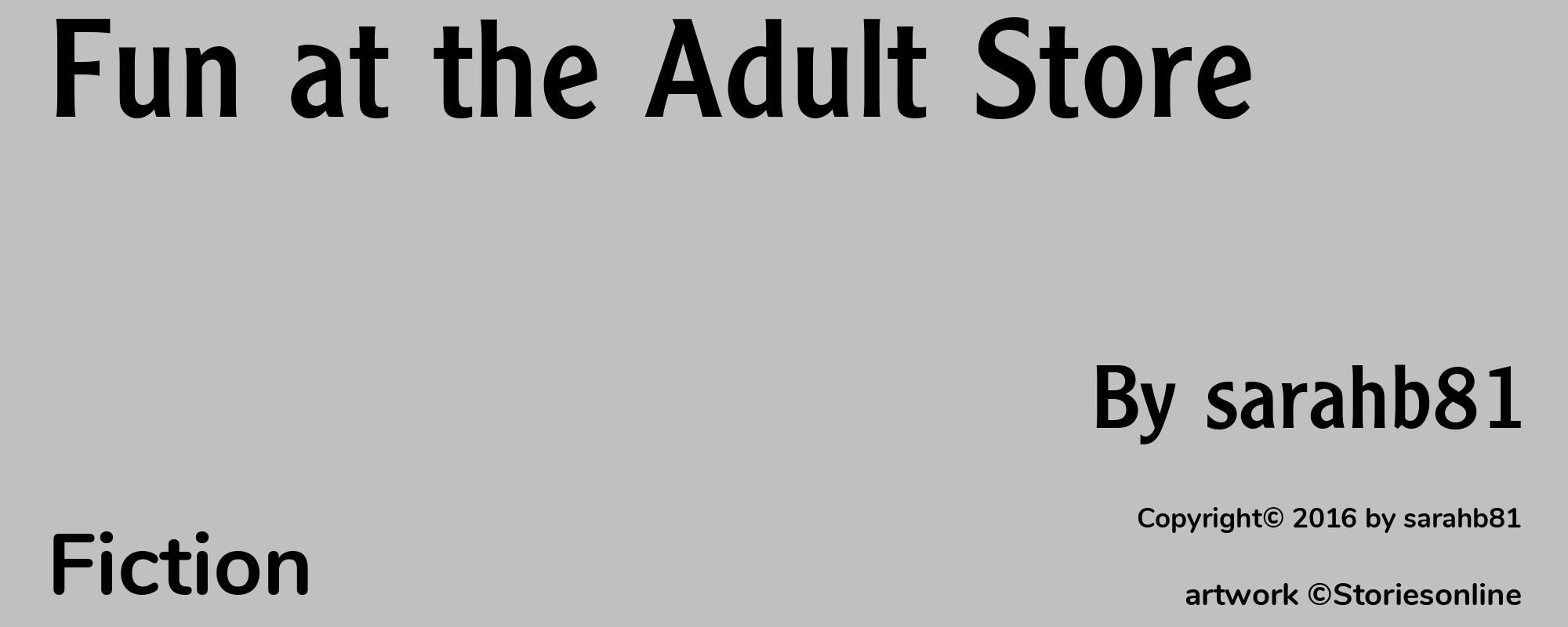 Fun at the Adult Store - Cover