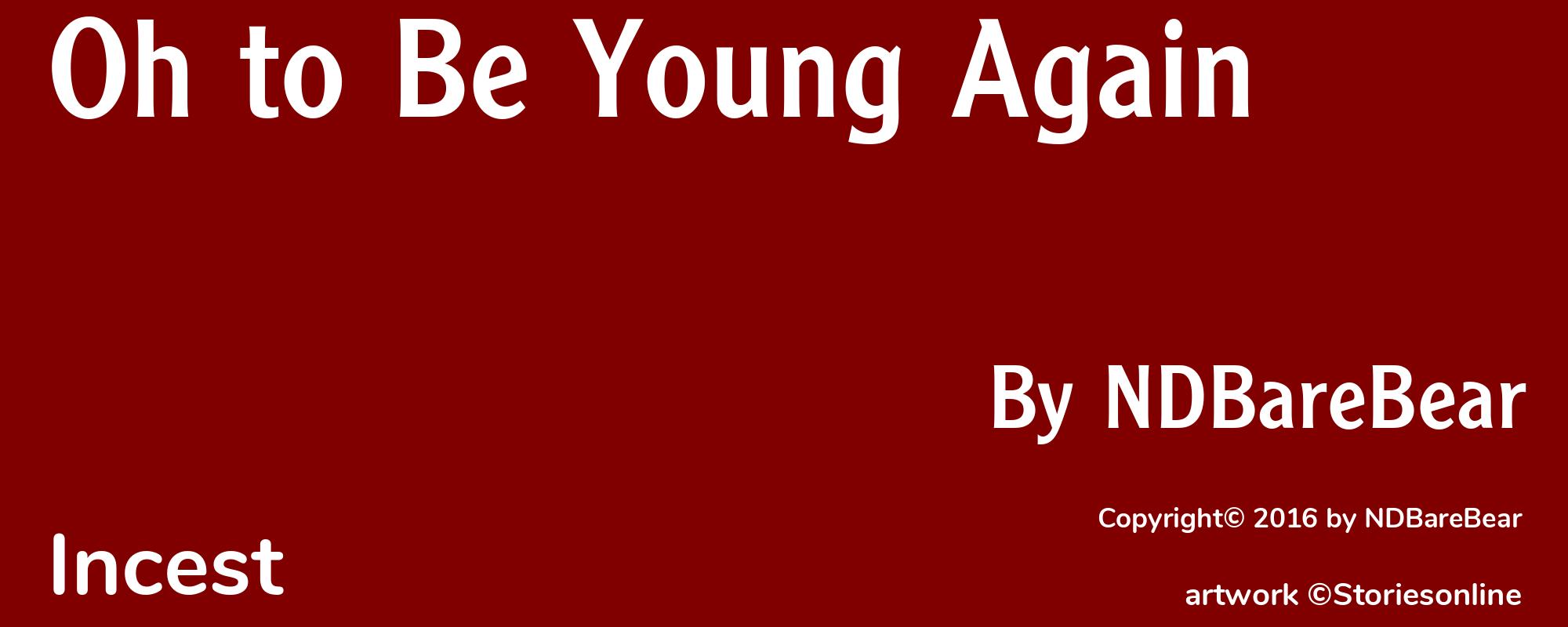 Oh to Be Young Again - Cover