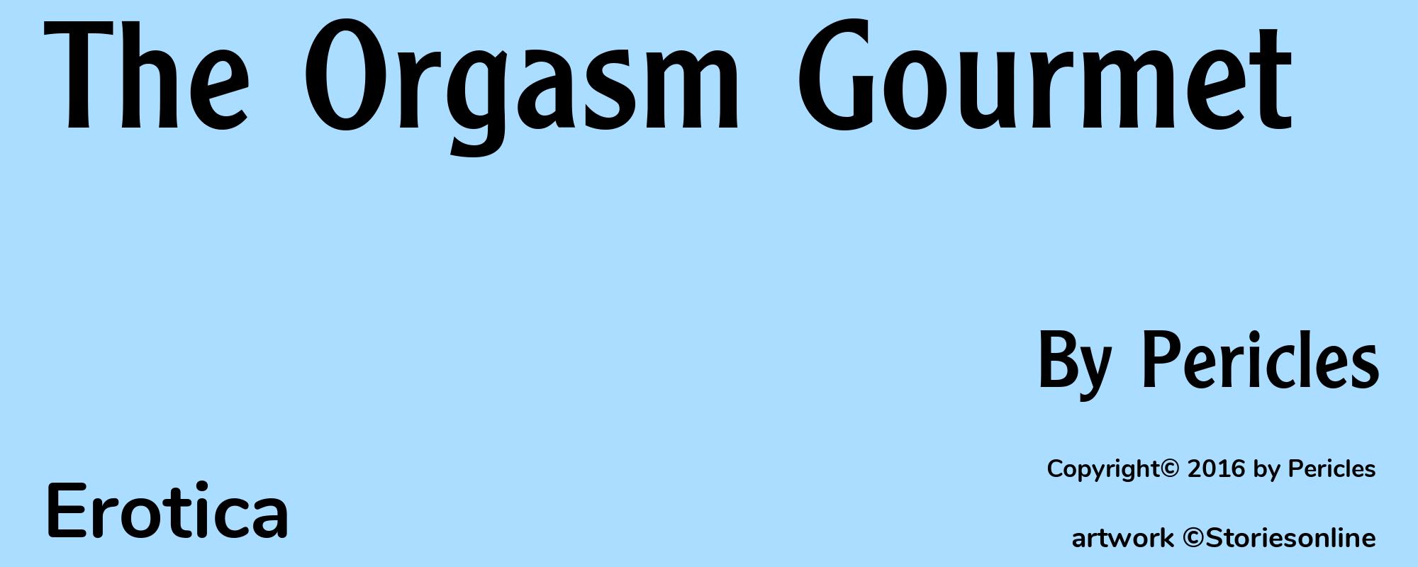 The Orgasm Gourmet - Cover