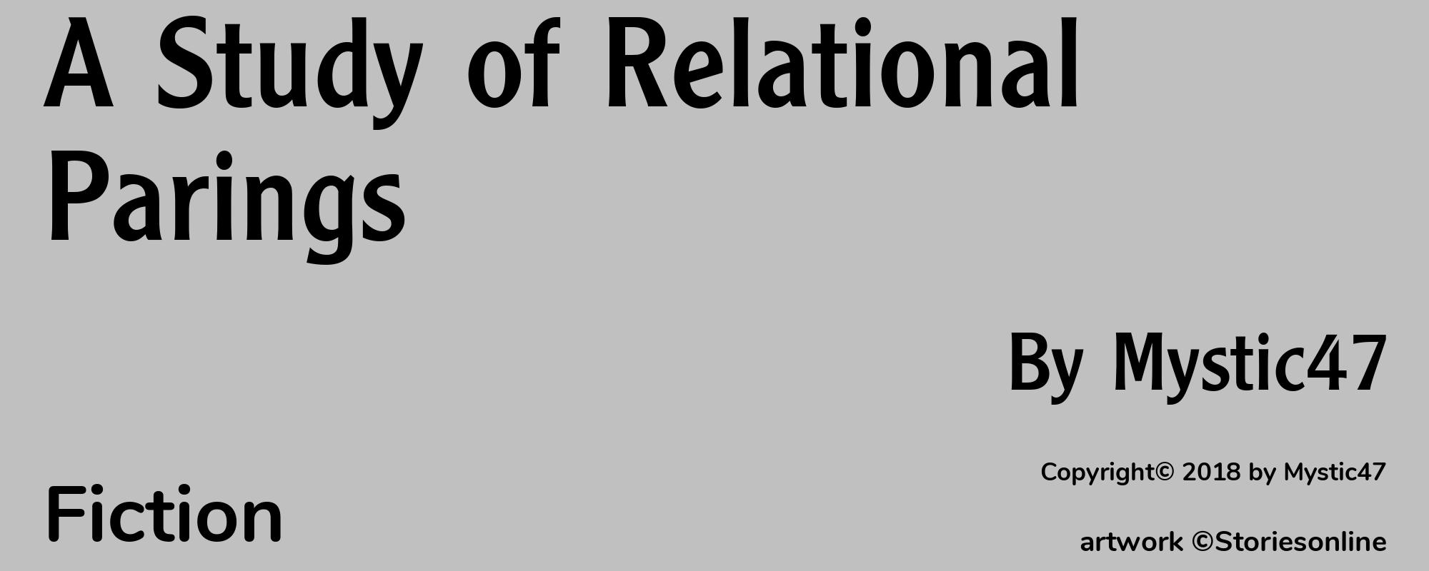 A Study of Relational Parings - Cover
