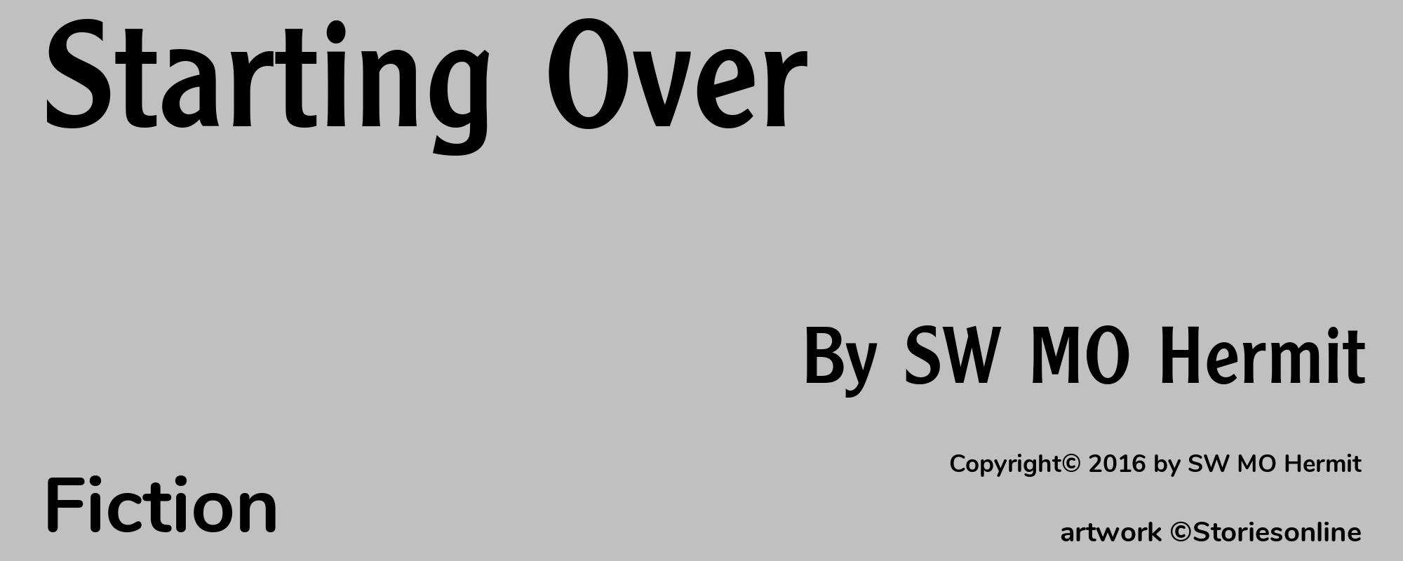 Starting Over - Cover